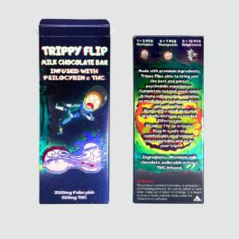 Trippy Flip Milk Chocolate – 3500mg Psilocybin & 500mg THC