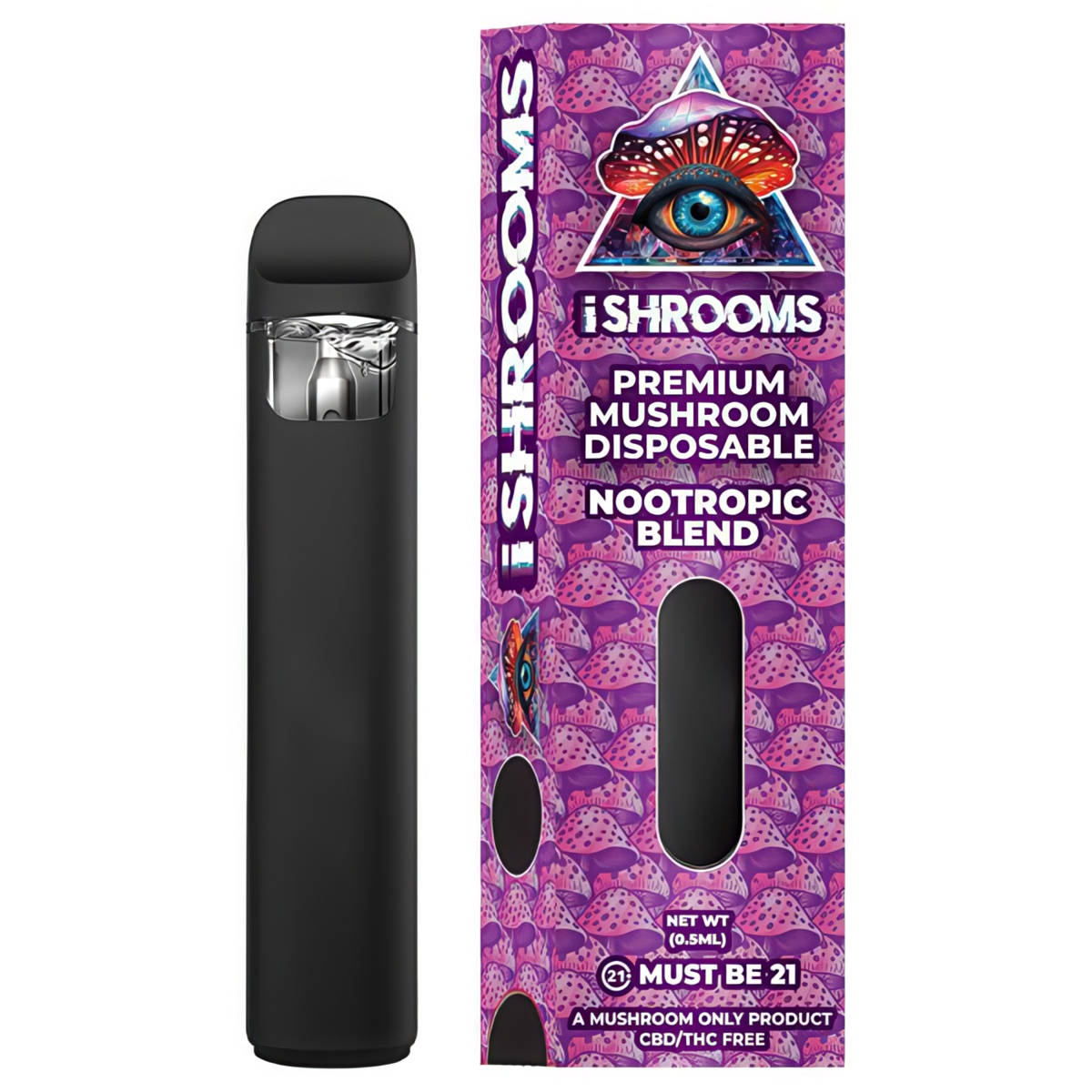 iSHROOMS-Premium Mushroom Disposable Vape Pen .5ml