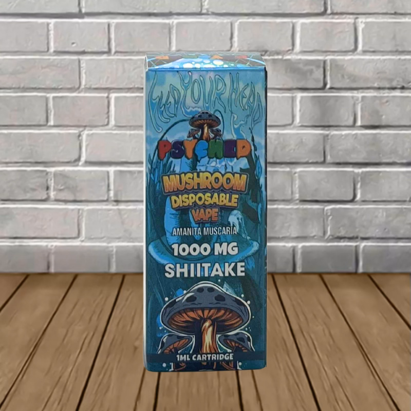 Discover a new way to explore your mind with the Psyched Mushroom Disposable Vape for sale in Indiana